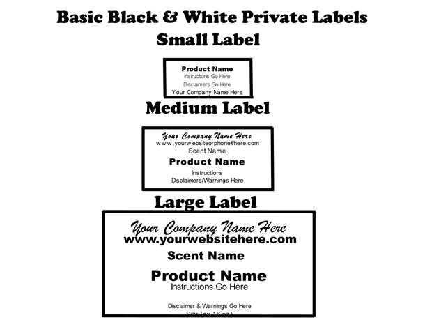 Basic Black & White Private Labels